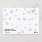 Carte Postale SNOWMAN, SCARF & SNOW CASQUETTE par SHARON SHARPE (Dos)