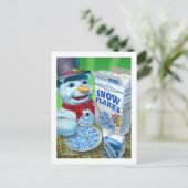 Carte Postale snowman_snowflakes (Debout devant)