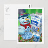 Carte Postale snowman_snowflakes (Devant / Derrière)