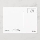 Carte Postale Snowman soufflant Snowflake salutations (Dos)