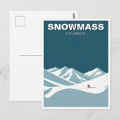 Carte Postale Snowmass Colorado Ski (Devant / Derrière)