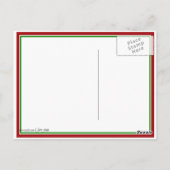 Carte Postale Snowmen avec Big Bow Casquettes (Dos)