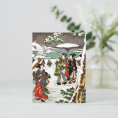 Carte Postale Snowscape japonais (Debout devant)