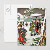 Carte Postale Snowscape japonais (Devant / Derrière)