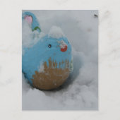 Carte Postale Snowy Blue Bird (Devant)
