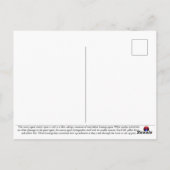 Carte postale Snowy Egret (Dos)