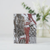 Carte Postale Snowy garden scene (Debout devant)