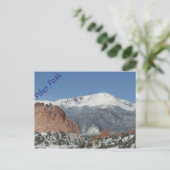 Carte postale Snowy Pikes Peak (Debout devant)
