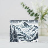 Carte Postale Snowy Winter Wooy (Debout devant)