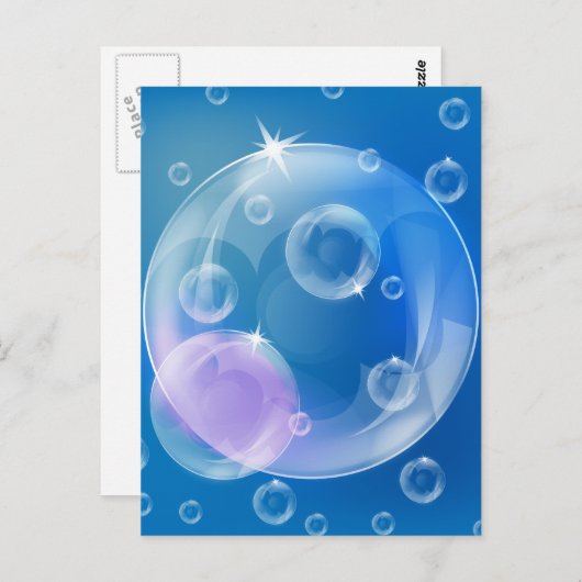 Carte Postale Soap bubbles (Devant / Derrière)