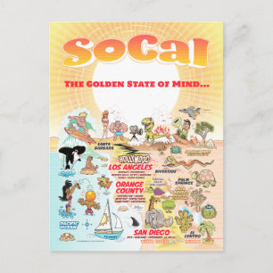 Carte postale SoCal personnalisable