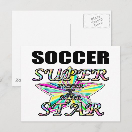 Carte Postale soccer (Devant / Derrière)