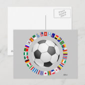 CARTE POSTALE SOCCER (Devant / Derrière)