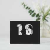 Carte Postale Soccer 18 th Birthday Celebration Sports Gift (Debout devant)