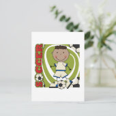 Carte Postale SOCCER - Afro-américains garçons TShirts et cadeau (Debout devant)