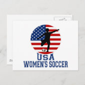 Carte Postale Soccer féminin des États-Unis (Devant / Derrière)