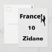 Carte Postale Soccer France, personnalisable (Devant / Derrière)