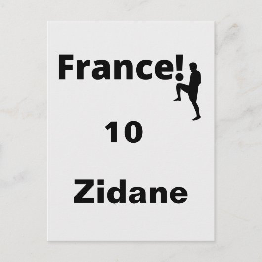 Carte Postale Soccer France, personnalisable (Devant)