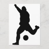 Carte Postale Soccer Kick Silhouette (Devant)