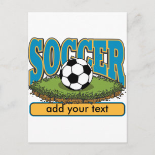 Carte Postale Soccer personnalisé Ajouter du texte
