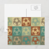 Carte Postale Soccer Pop Art (Devant / Derrière)