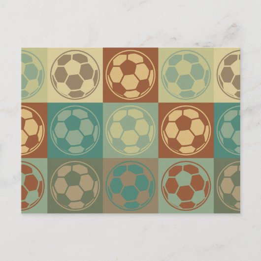 Carte Postale Soccer Pop Art (Devant)