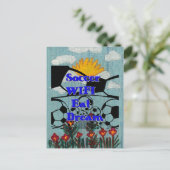 Carte Postale Soccer WIFI Manger Rêve - Sport amusant Art Imprim (Debout devant)