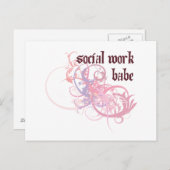 Carte Postale Social Work Babe (Devant / Derrière)
