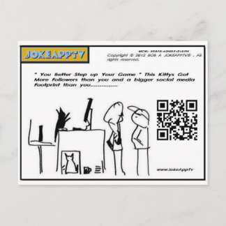 carte postale sociale de bande dessinée de médias