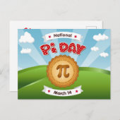 Carte postale sociale Pi Day (Devant / Derrière)