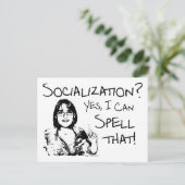 Carte Postale Socialisation de l'orthographe (Debout devant)