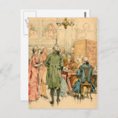 Carte Postale Socialisation du XVIIIe siècle (Devant / Derrière)