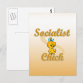 Carte Postale socialiste Chick (Devant / Derrière)