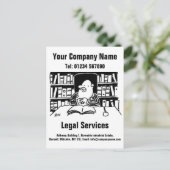 Carte Postale Société de droit ou Services juridiques Promotionn (Debout devant)