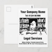 Carte Postale Société de droit ou Services juridiques Promotionn (Devant / Derrière)