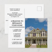 Carte Postale Société d'hypothèques Accueil Refinancement Motifs (Devant / Derrière)