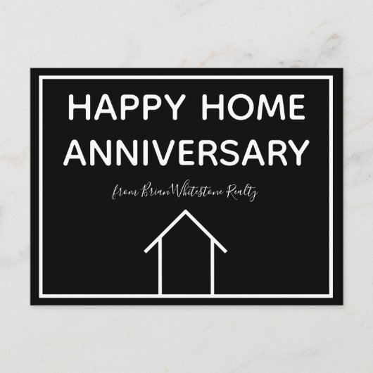 Carte Postale Société immobilière personnalisée Joyeux anniversa (Devant)