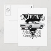 Carte Postale Société Ltd de Motor Oil Lightning (Devant / Derrière)