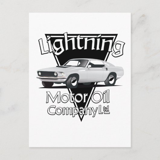 Carte Postale Société Ltd de Motor Oil Lightning (Devant)