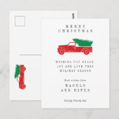 Carte Postale SOCIÉTÉ SOCIÉTÉ VACANCES | Camion Arbre de Noël (Devant / Derrière)