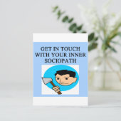 CARTE POSTALE SOCIOPATH (Debout devant)
