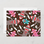 Carte Postale Sock Monkey (Devant / Derrière)