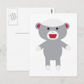 Carte Postale Sock Monkey (Devant / Derrière)