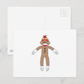 Carte Postale Sock Monkey (Devant / Derrière)