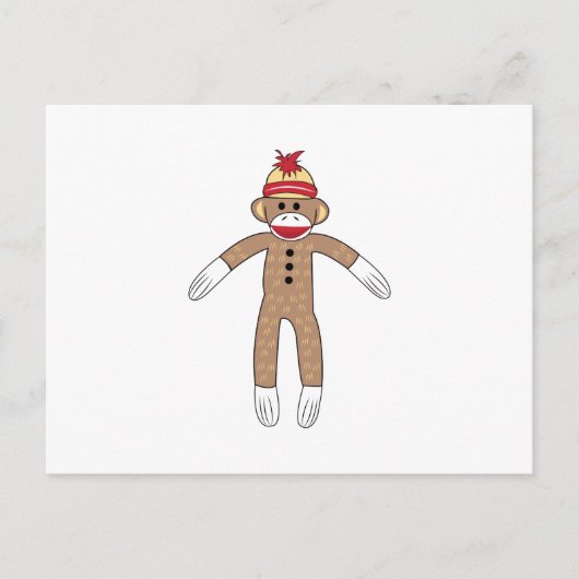 Carte Postale Sock Monkey (Devant)