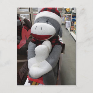 Carte Postale Sock Monkey