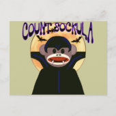 Carte Postale Sock Monkey Count Sockula (Devant)