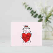 Carte Postale Sock Monkey I Love Nursing T-shirts et cadeaux (Debout devant)