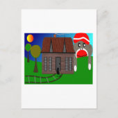 Carte Postale Sock Monkey Over the Horizon — Art (Devant)