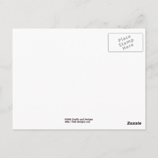 Carte postale Sock Monkey Papa (Dos)